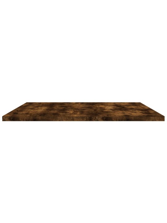 Nástěnné police 4 ks kouřový dub 80x50x1,5 cm kompozitní dřevo