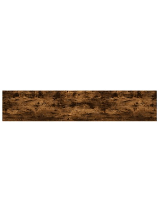 Nástěnné police 4 ks kouřový dub 100x20x1,5 cm kompozitní dřevo