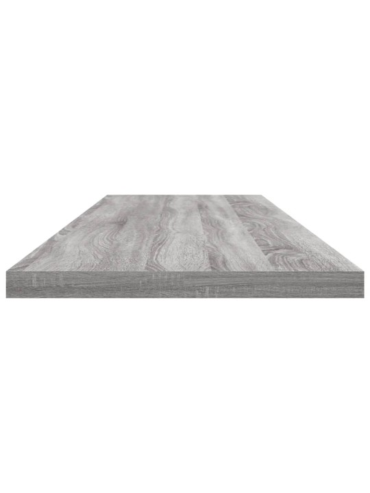 Nástěnné police 4 ks šedé sonoma 100x20x1,5 cm kompozitní dřevo
