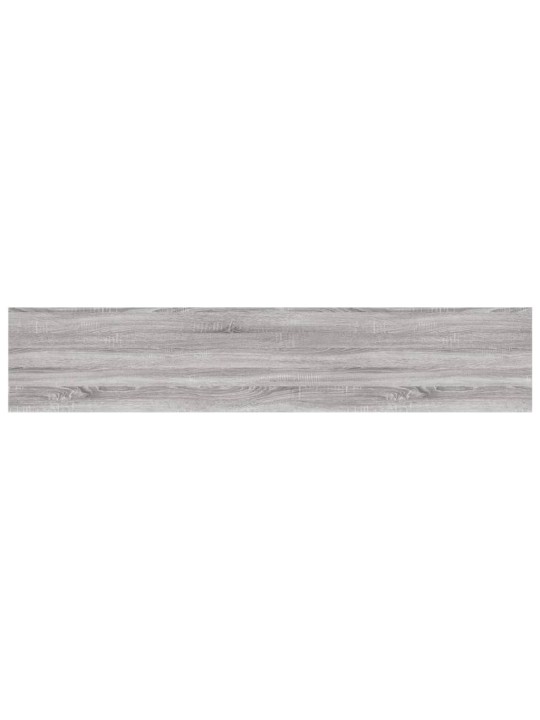 Nástěnné police 4 ks šedé sonoma 100x20x1,5 cm kompozitní dřevo
