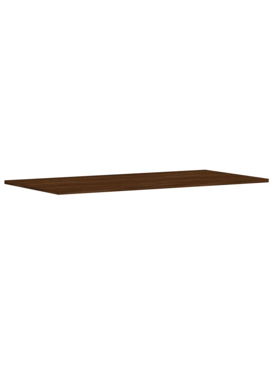 Nástěnné police 4 ks hnědý dub 100x50x1,5 cm kompozitní dřevo
