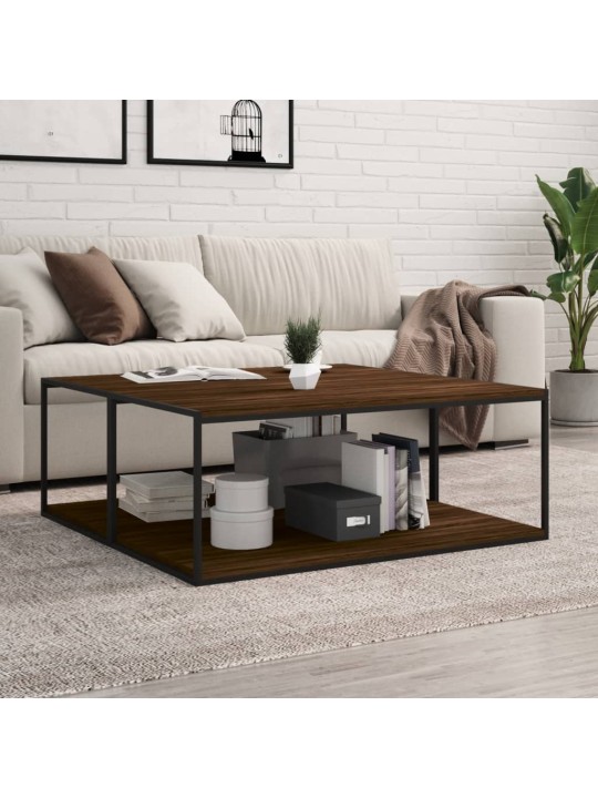 Nástěnné police 4 ks hnědý dub 100x50x1,5 cm kompozitní dřevo