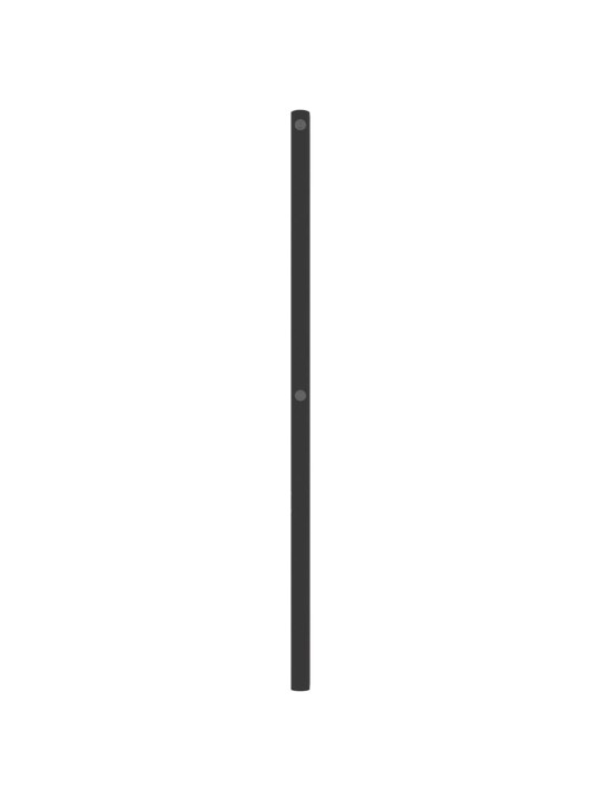 Kovové čelo postele černé 75 cm