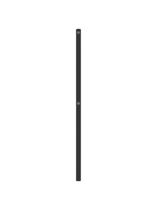 Kovové čelo postele černé 90 cm