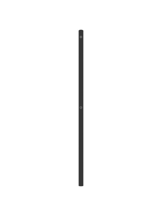 Kovové čelo postele černé 200 cm