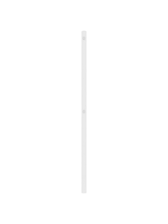 Kovové čelo postele bílé 90 cm