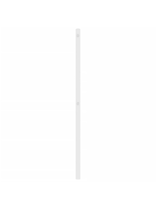 Kovové čelo postele bílé 160 cm