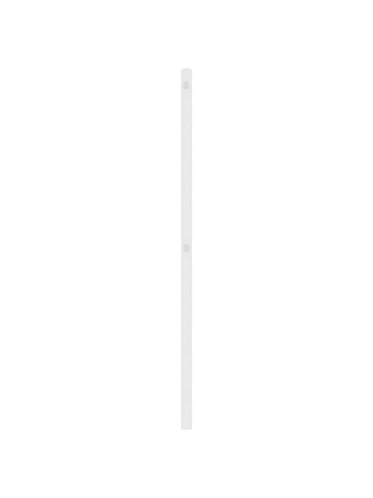 Kovové čelo postele bílé 193 cm