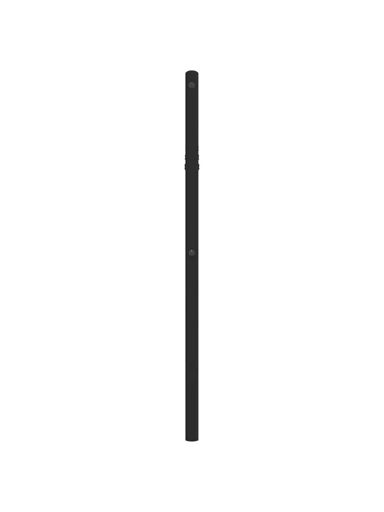 Kovové čelo postele černé 100 cm