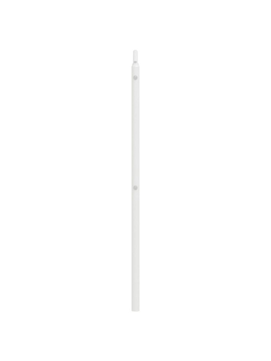 Kovové čelo postele bílé 160 cm