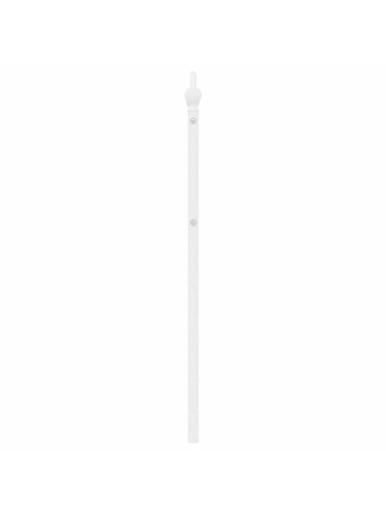 Kovové čelo postele bílé 180 cm