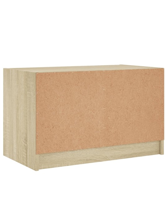 TV skříňka se skleněnými dvířky dub sonoma 68x37x42 cm