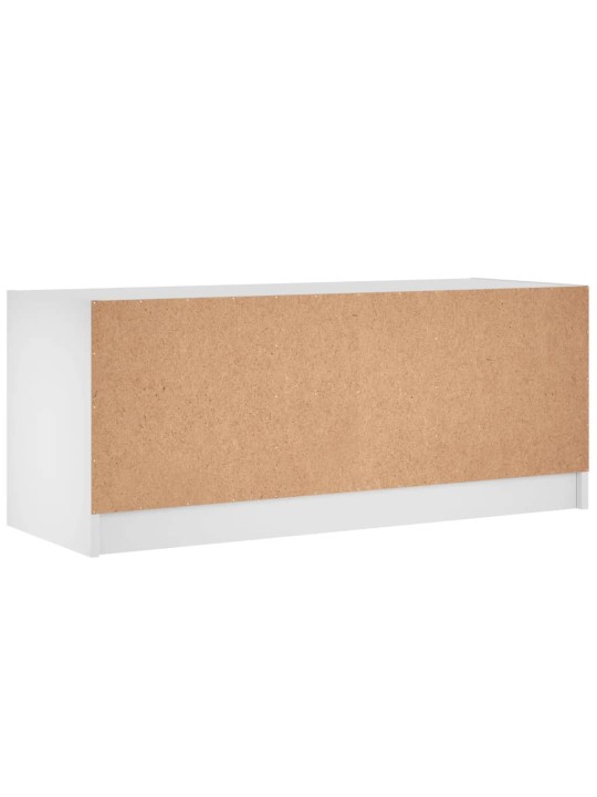 TV skříňka se skleněnými dvířky bílá 102x37x42 cm