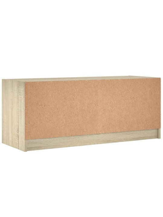 TV skříňka se skleněnými dvířky dub sonoma 102x37x42 cm