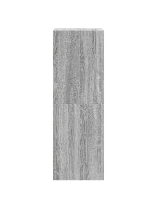 Highboard se skleněnými dvířky šedý sonoma 35 x 37 x 109 cm