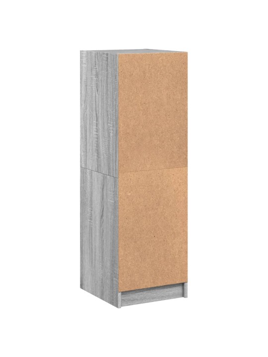 Highboard se skleněnými dvířky šedý sonoma 35 x 37 x 109 cm