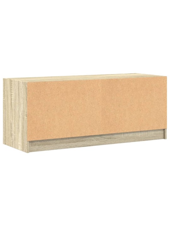 TV skříňka se skleněnými dvířky dub sonoma 102x37x42 cm