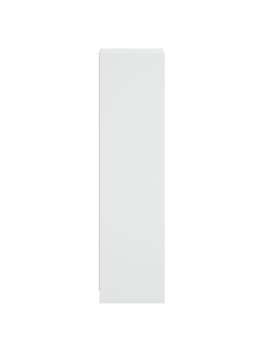 Highboard se skleněnými dvířky bílý 35 x 37 x 142 cm