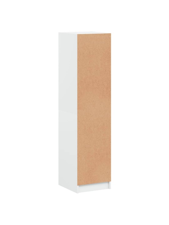 Highboard se skleněnými dvířky bílý 35 x 37 x 142 cm
