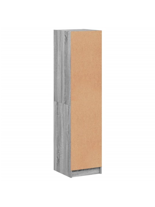 Highboard se skleněnými dvířky šedý sonoma 35 x 37 x 142 cm