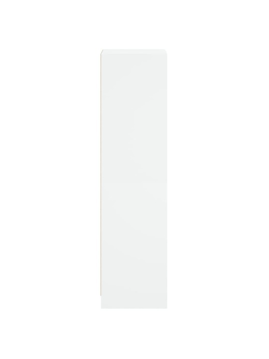 Highboard se skleněnými dvířky bílý 35 x 37 x 142 cm
