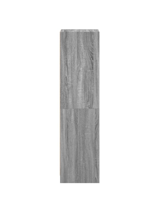 Highboard se skleněnými dvířky šedý sonoma 35 x 37 x 142 cm