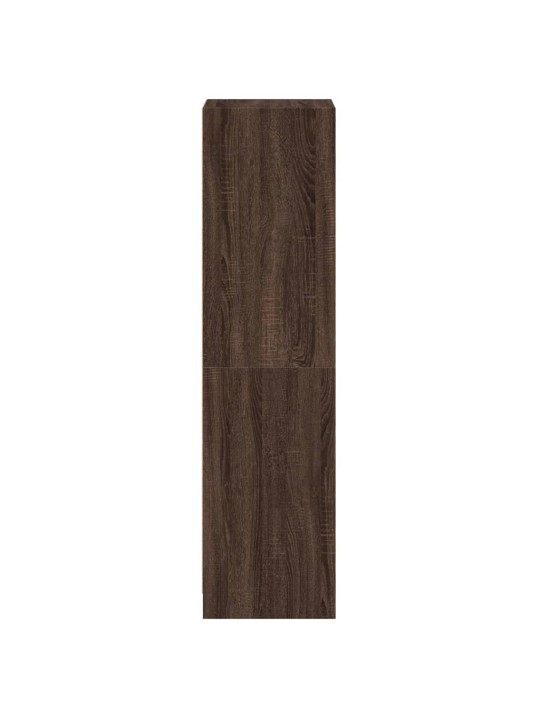 Highboard se skleněnými dvířky hnědý dub 35 x 37 x 142 cm