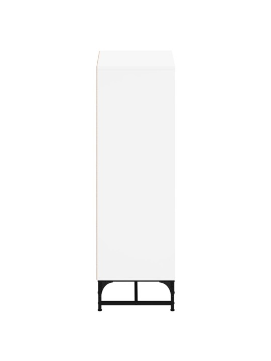 Highboard se skleněnými dvířky bílý 35 x 37 x 120 cm