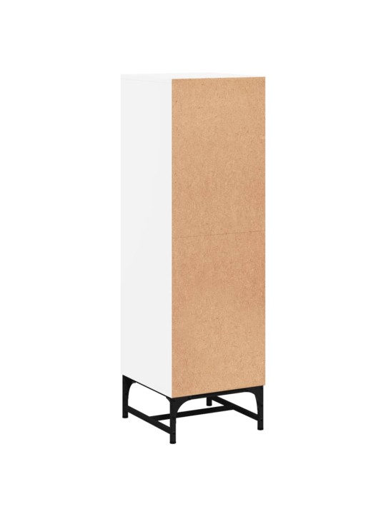 Highboard se skleněnými dvířky bílý 35 x 37 x 120 cm