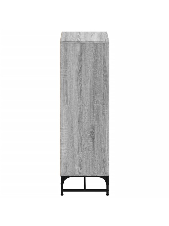 Highboard se skleněnými dvířky šedý sonoma 35 x 37 x 120 cm