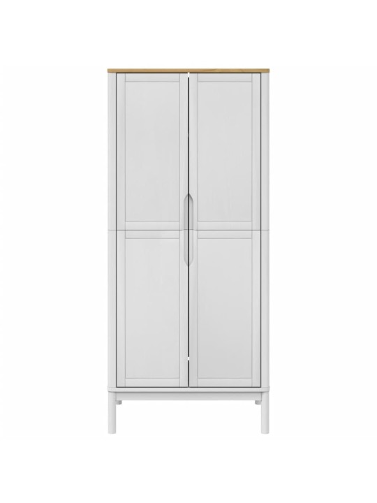 Šatní skříň floro bílá 77 x 53 x 171 cm masivní borovice