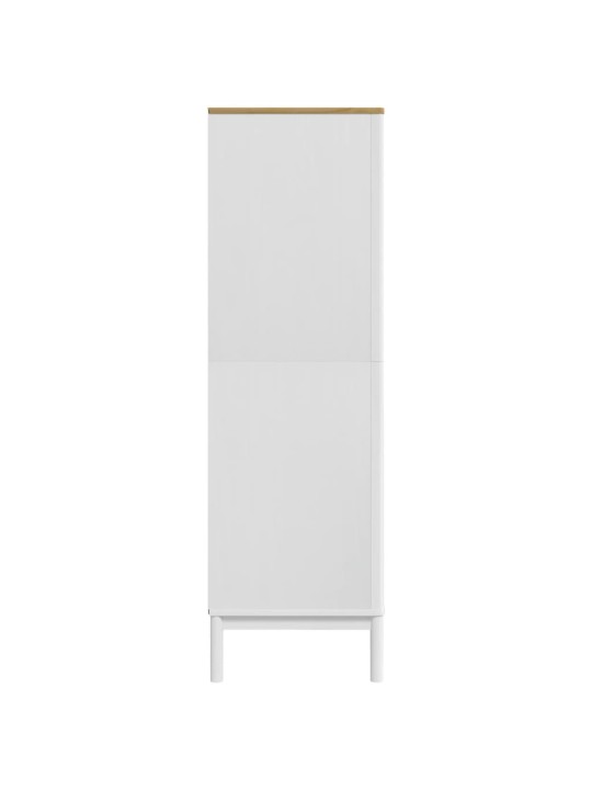 Šatní skříň floro bílá 77 x 53 x 171 cm masivní borovice