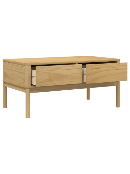 Konferenční stolek FLORO voskově hnědý 99x55,5x45 cm borovice