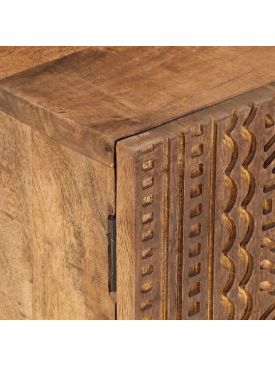 Tv skříňka 110 x 30 x 40 cm masivní mangovníkové dřevo a železo