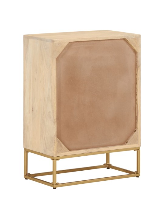 Komoda se zásuvkami 55 x 30 x 76 cm masivní mangovník a železo