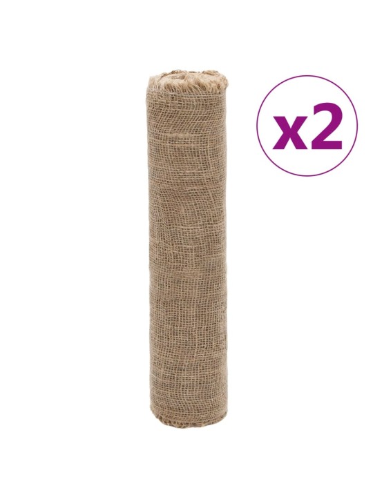 Jutové role 2 ks 0,5 x 50 m 100% juta 200 g/m²