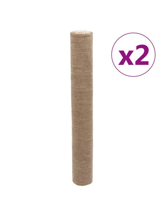 Jutové role 2 ks 1 x 50 m 100% juta 200 g/m²