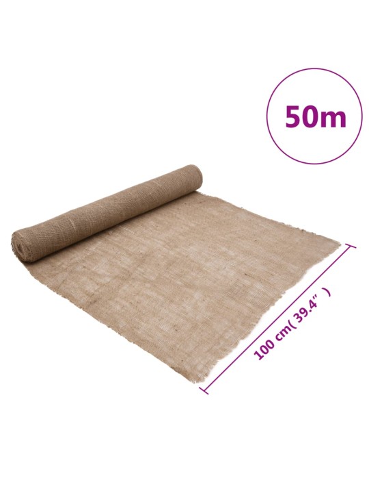 Jutové role 2 ks 1 x 50 m 100% juta 200 g/m²