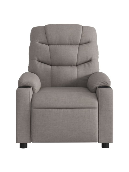 Elektrické polohovací křeslo taupe textil