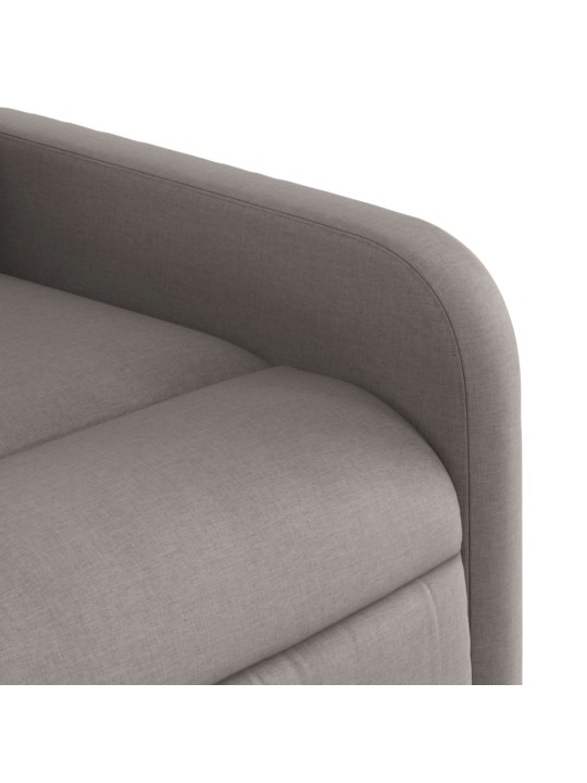 Zvedací polohovací křeslo taupe textil