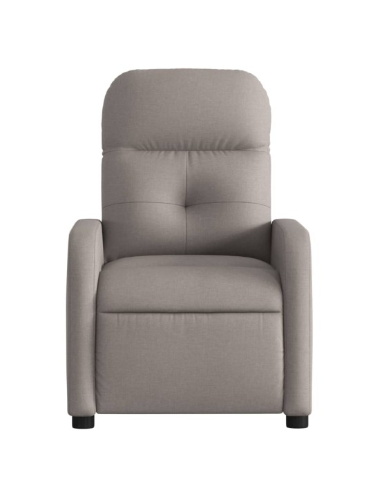 Elektrické polohovací křeslo taupe textil