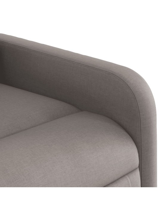 Elektrické polohovací křeslo taupe textil
