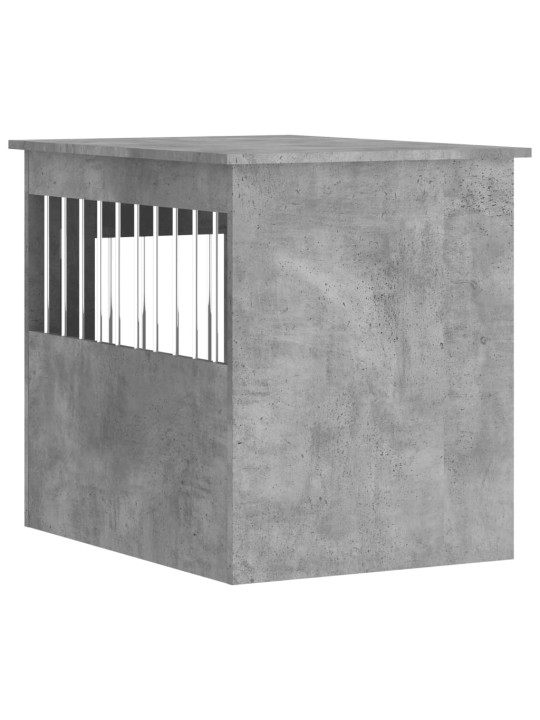Psí bouda a koncový stolek betonově šedá 55x75x65 cm kompozit