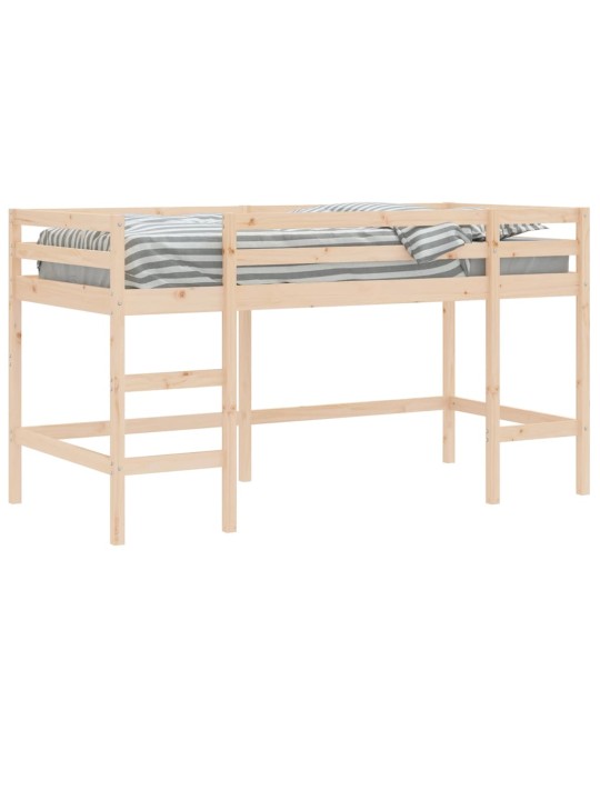 Dětská patrová postel se žebříkem 80 x 200 cm borové dřevo