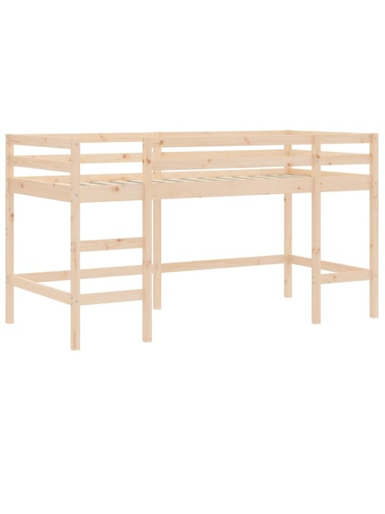 Dětská patrová postel se žebříkem 80 x 200 cm borové dřevo