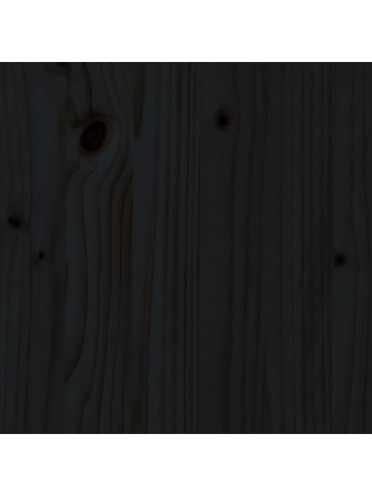 Dětská patrová postel se žebříkem černá 90x200 cm borové dřevo