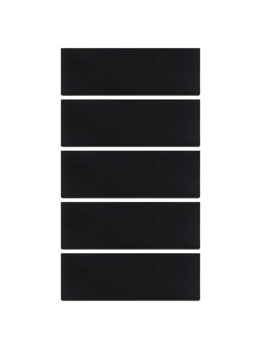 Nášlapy na schody 5 ks 25 x 75 cm guma