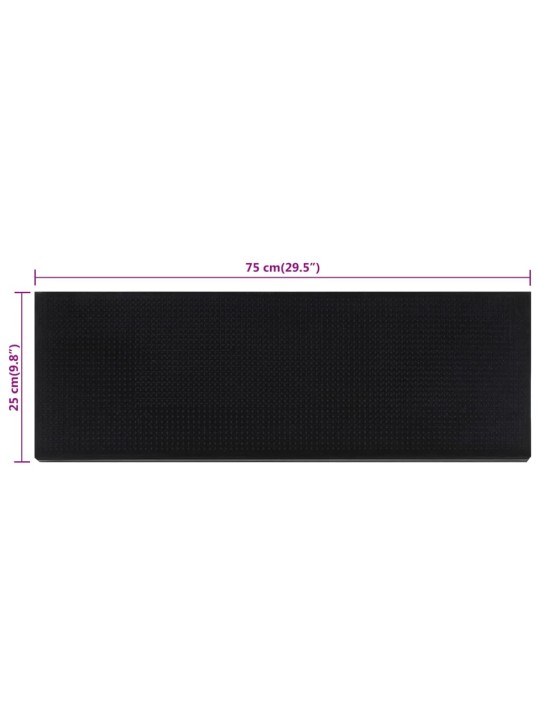 Nášlapy na schody 10 ks 25 x 75 cm guma