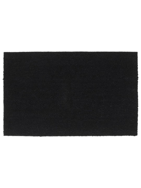 Rohožka před dveře černá 50 x 80 cm kokosové vlákno