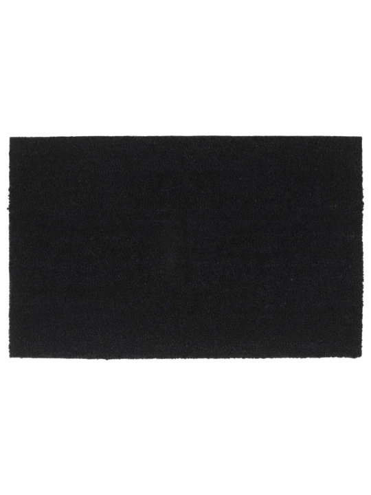 Rohožka před dveře černá 50 x 80 cm kokosové vlákno